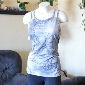 Patagonia Tree Silouette Fitness Athletic Raceback Tank Top